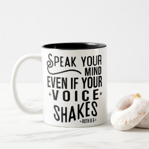 Ruth Bader Ginsburg, Ruth Feminist Political Icon Two-Tone Coffee Mug