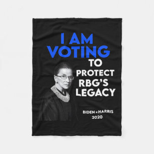 Ruth Bader Ginsburg&#';s Legacy Vote Biden 2020 Fleece Blanket