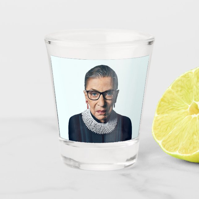 Ruth Bader Ginsburg Shot Glass (Front)