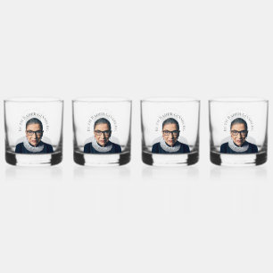Ruth Bader Ginsburg Whiskey Glass