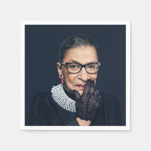 Ruth Bader Ginsburg with Glove Napkin