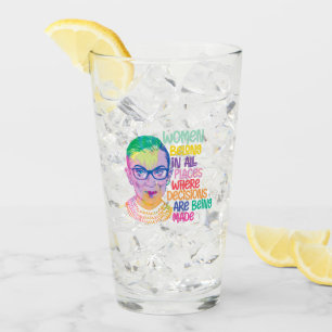Ruth Bader Ginsburg Women Belong In All Places Glass