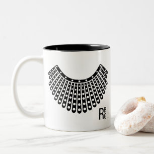 Ruth Bader White Lace Colla, Notorious RBG Two-Tone Coffee Mug