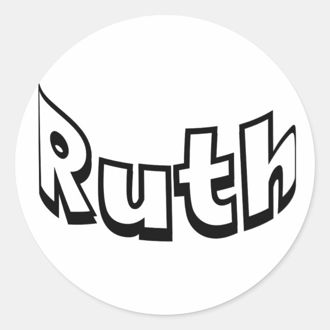 Ruth Classic Round Sticker (Front)