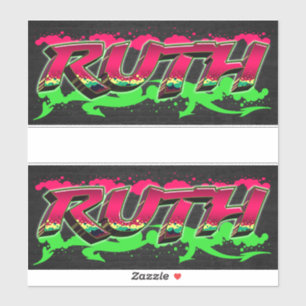 Ruth First Name Graffiti Sticker