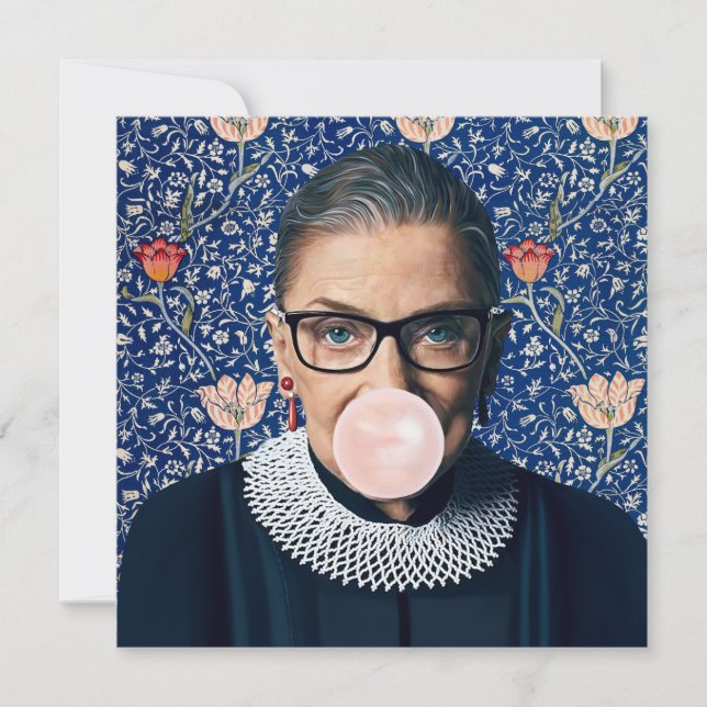 Ruth Ginsburg Pink gum Medway Tapestry (Front)