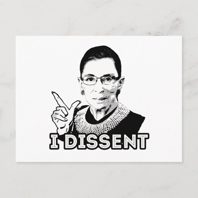 Ruth - I Dissent Postcard (Front)