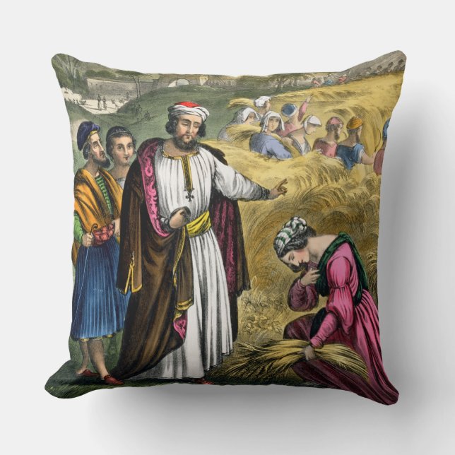 Ruth in the Field of Boaz, from a bible printed by Cushion (Front)