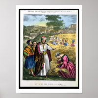 Ruth in the Field of Boaz, from a bible printed by