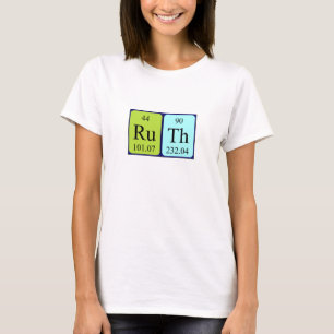 Ruth periodic table name shirt