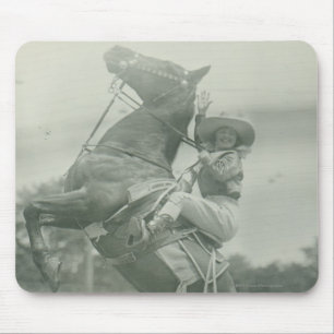 Ruth Roach on Tony, Cheyenne, Wyoming. Mouse Mat