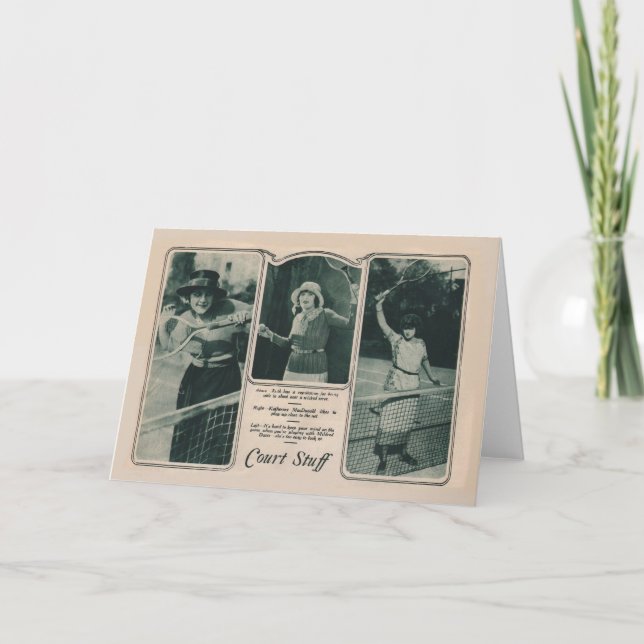 Ruth Roland 1922 vintage portrait card tennis (Front)