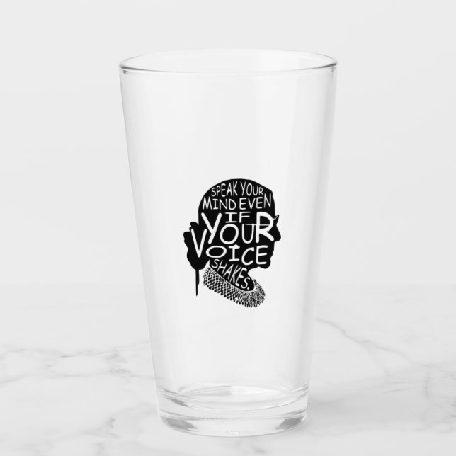 Ruth  Speak Your Mind Even If Your Voice Shakes Glass (Front)