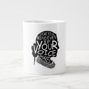 Ruth Speak Your Mind Even If Your Voice Shakes Large Coffee Mug