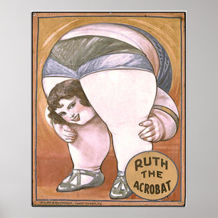 Ruth the Acrobat Circus Poster
