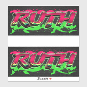 Ruth Vorname Name Graffiti Aufkleber Sticker