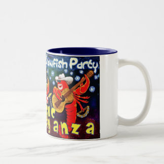 Ruth & Will's Crawfish Party two-tone mug