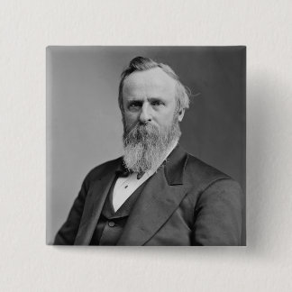 Rutherford B. Hayes 15 Cm Square Badge