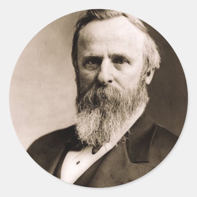Rutherford B. Hayes 19 Classic Round Sticker (Front)