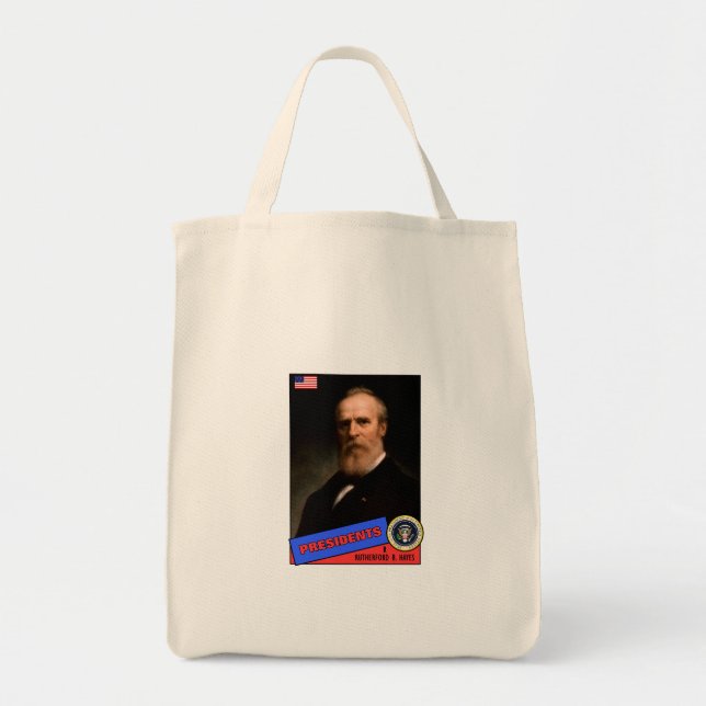 Rutherford B. Hayes Baseball Card Tote Bag (Front)
