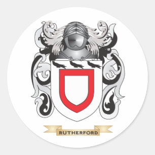 Rutherford Coat of Arms (Family Crest) Classic Round Sticker