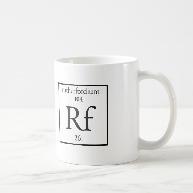 Rutherfordium Coffee Mug (Right)