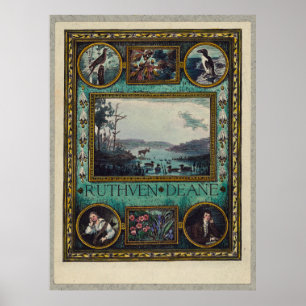 Ruthven Deane, Mrs. Frank S. Hatch Bookplate Birds Poster