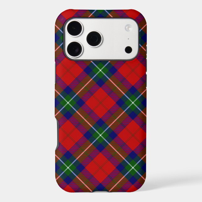 Ruthven tartan red green blue plaid (Back)