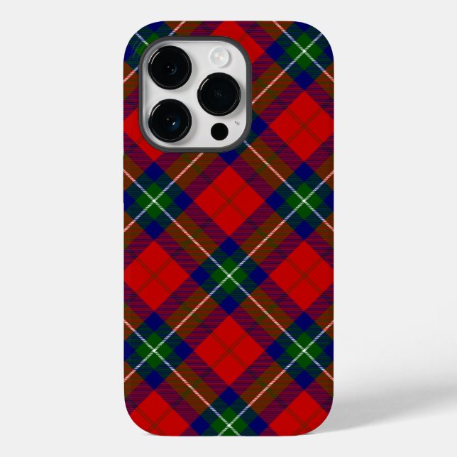 Ruthven tartan red green blue plaid Case-Mate iPhone case (Back)