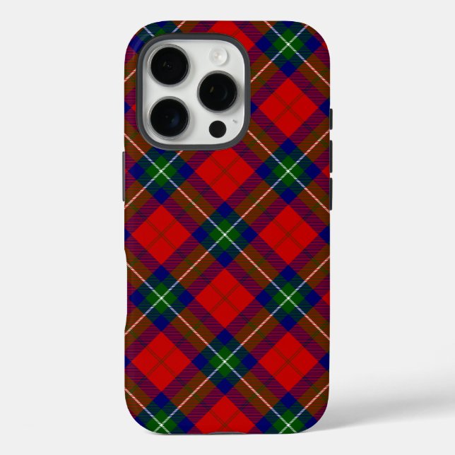 Ruthven tartan red green blue plaid Case-Mate iPhone case (Back)