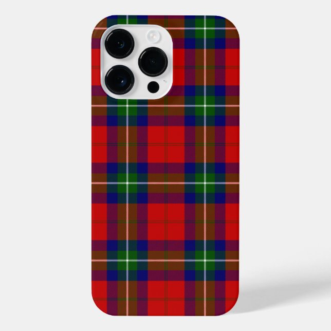 Ruthven tartan red green blue plaid iPhone case (Back)