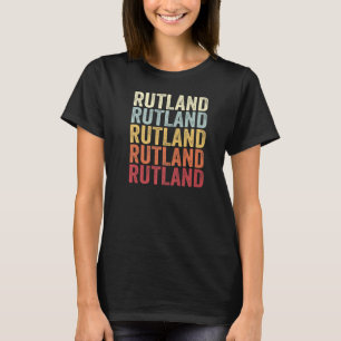 Rutland New York Rutland NY Retro Vintage Text T-Shirt