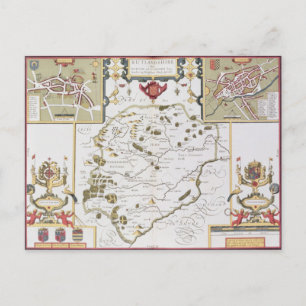 Rutlandshire with Oukham and Stanford Postcard