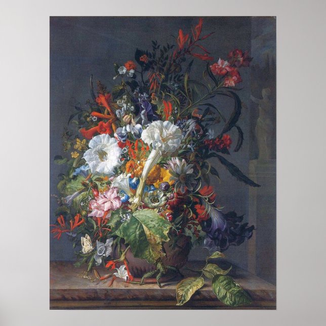 Ruysch - Peas, Lilies Peonies, Hyacinths Passion, Poster (Front)
