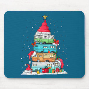 Rv Camng Camper Travel Vacation Christmas Tree Xma Mouse Mat