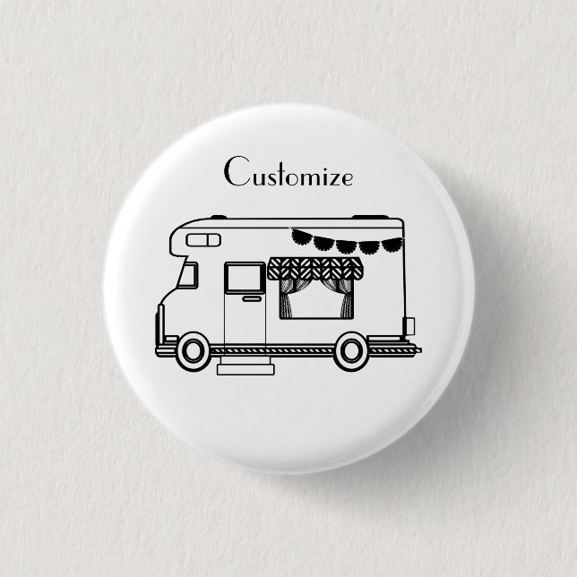 RV Camper Caravan Thunder_Cove  3 Cm Round Badge (Front)
