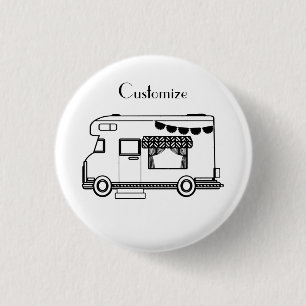 RV Camper Caravan Thunder_Cove 3 Cm Round Badge