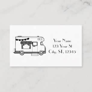 RV Camper Caravan Thunder_Cove  Business Card