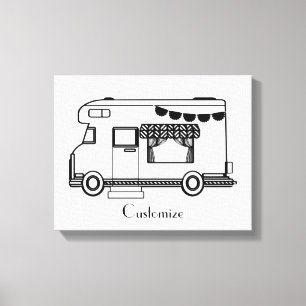 RV Camper Caravan Thunder_Cove   Canvas Print