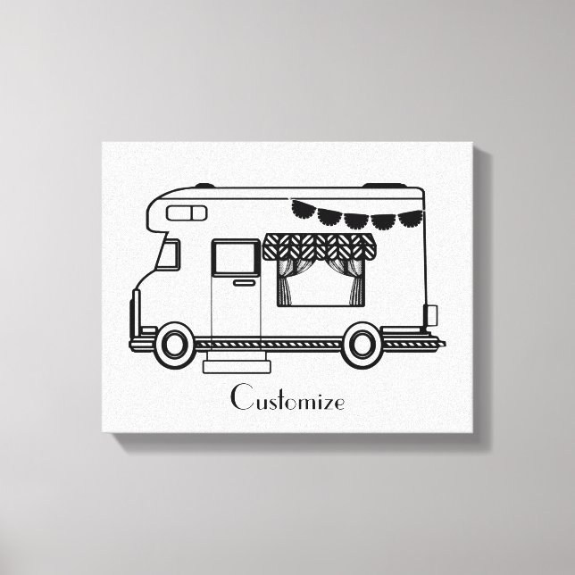 RV Camper Caravan Thunder_Cove   Canvas Print (Front)