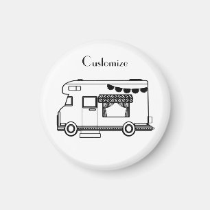 RV Camper Caravan Thunder_Cove Magnet