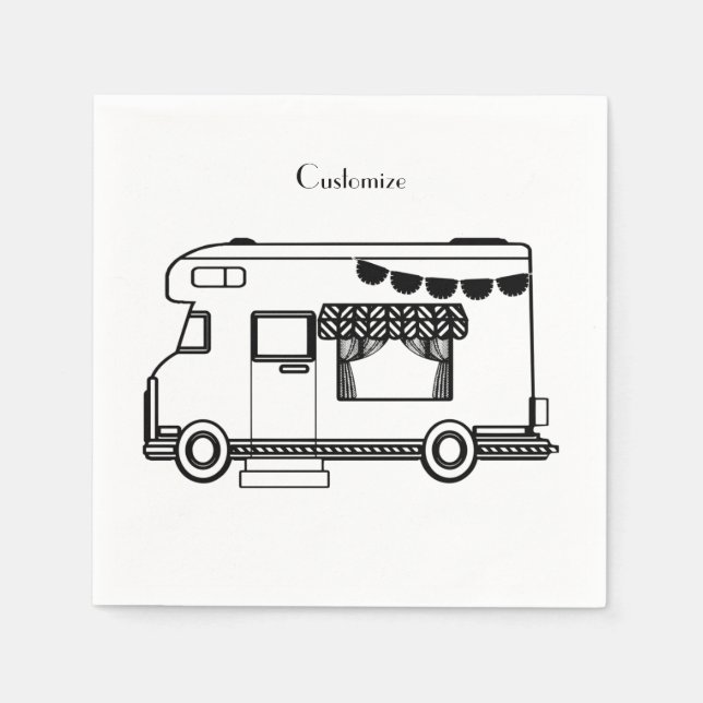 RV Camper Caravan Thunder_Cove Napkin (Front)