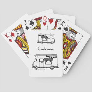 RV Camper Caravan Thunder_Cove  Playing Cards