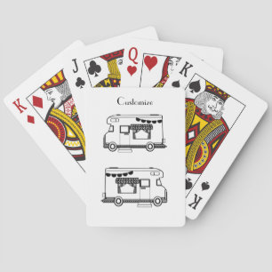 RV Camper Caravan Thunder_Cove Playing Cards