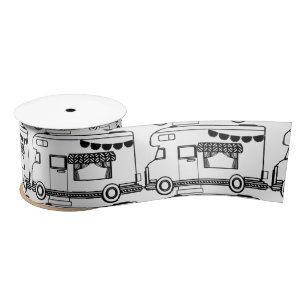 RV Camper Caravan Thunder_Cove  Satin Ribbon