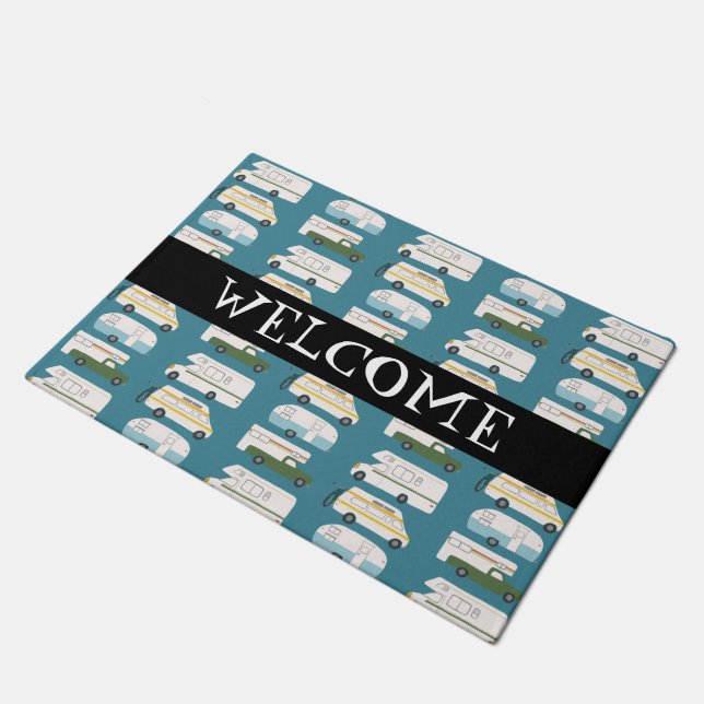 RV Campervan vanlife Motorhome Trailer CUSTOMIZE Doormat (Angled)