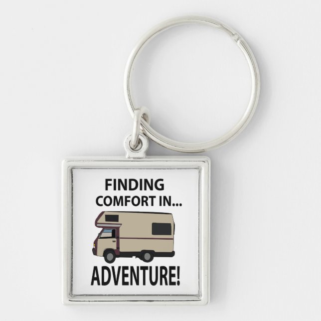RV Camping Adventure Rving Key Ring (Front)
