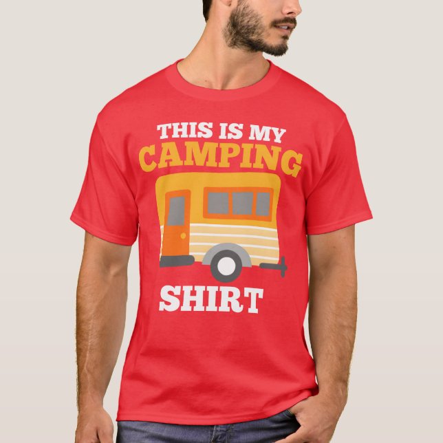 RV Camping Camper 70s funny T-Shirt (Front)