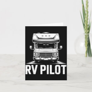 Rv camping camper road trip rv pilot adventure  card