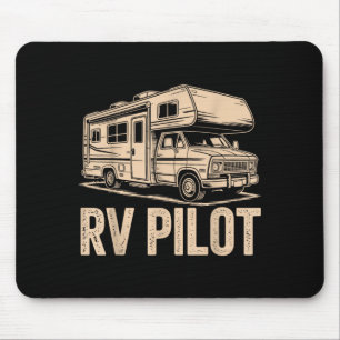 Rv camping camper rv pilot road trip adventure  mouse mat